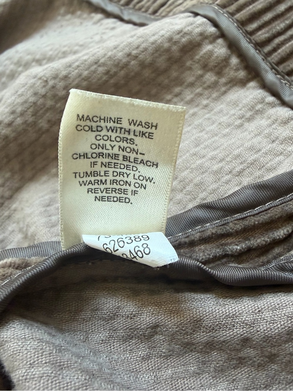 Vintage J. Jill Jacket Brown Corduroy Button Front Velvet Car Coat Swing Large - Picture 9 of 9